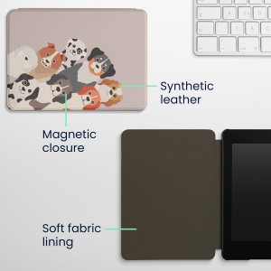 Husa Kwmobile pentru Amazon Kindle Paperwhite 11, Multicolor, Piele ecologica, KWM000017FL024C - Img 6