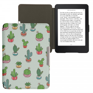 Husa kwmobile pentru Amazon Kindle Paperwhite 7, Piele ecologica, Multicolor, 23136.51 - Img 1