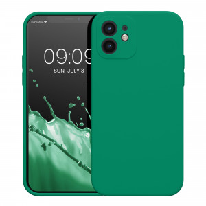 Husa Kwmobile pentru Apple iPhone 12/iPhone 12 Pro, Silicon, Verde, 59351.142 - Img 2