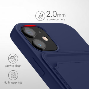 Husa Kwmobile pentru Apple iPhone 12 Mini, Silicon, Albastru, 55111.17 - Img 4