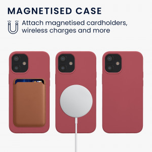 Husa kwmobile pentru Apple iPhone 12 Mini, Silicon, Roz, 56555.167 - Img 5