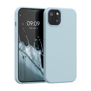Husa Kwmobile pentru Apple iPhone 13, Albastru deschis, Silicon, KWM000013OV099C - Img 1