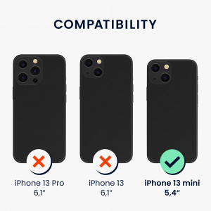 Husa Kwmobile pentru Apple iPhone 13 Mini, Albastru, Silicon, 55877.206 - Img 6