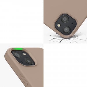 Husa kwmobile pentru Apple iPhone 13, Silicon, Maro, 55878.246 - Img 8