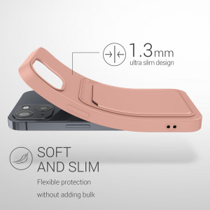 Husa kwmobile pentru Apple iPhone 13, Silicon, Roz, 55955.199 - Img 3