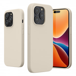 Husa kwmobile pentru Apple iPhone 14 Pro, Silicon, Crem, 59073.16 - Img 2