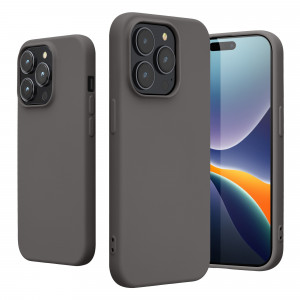 Husa Kwmobile pentru Apple iPhone 14 Pro, Silicon, Gri, 59081.155 - Img 2