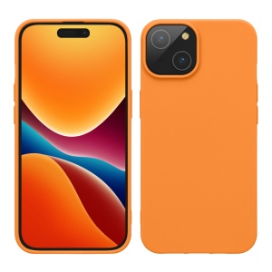 Husa Kwmobile pentru Apple iPhone 15, Portocaliu, Silicon, 61957.15 - Img 1