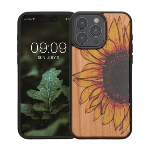 Husa Kwmobile pentru Apple iPhone 15 Pro Max, Multicolor, Lemn/Silicon, KWM000020EJ002C - Img 2