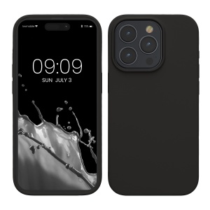 Husa Kwmobile pentru Apple iPhone 15 Pro, Negru, Silicon, KWM000020CC019C - Img 1