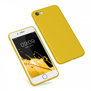 Husa Kwmobile pentru Apple iPhone SE 2/iPhone SE 3/iPhone 8, Galben, Silicon, 39458.165 - Img 2