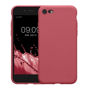 Husa Kwmobile pentru Apple iPhone SE (2022)/iPhone SE (2020)/iPhone 8, Roz inchis, Silicon, KWM0000083F050C - Img 2
