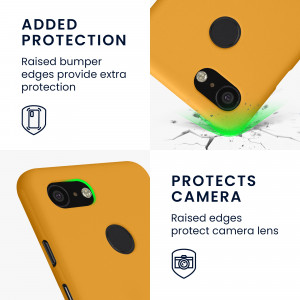 Husa kwmobile pentru Google Pixel 3, Silicon, Portocaliu, 45967.191 - Img 4