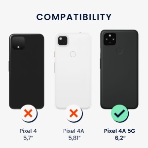 Husa Kwmobile pentru Google Pixel 4a 5G, Verde deschis, Silicon, KWM0000125H015C - Img 5