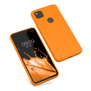 Husa Kwmobile pentru Google Pixel 4a, Portocaliu, Silicon, KWM000011JE038C - Img 2