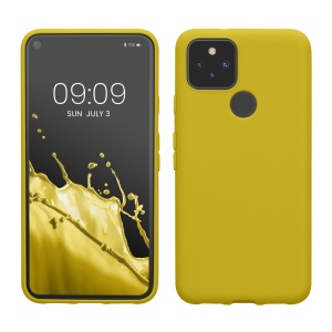 Husa Kwmobile pentru Google Pixel 5, Galben, Silicon, KWM0000116C021C - Img 1