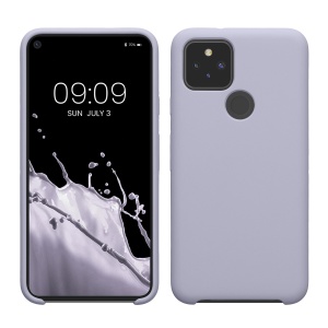 Husa Kwmobile pentru Google Pixel 5, Mov deschis, Silicon, KWM0000122K036C - Img 1
