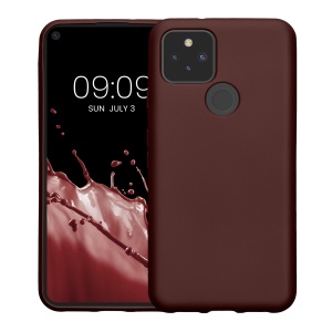 Husa Kwmobile pentru Google Pixel 5, Rosu inchis, Silicon, KWM0000120Q011C - Img 2