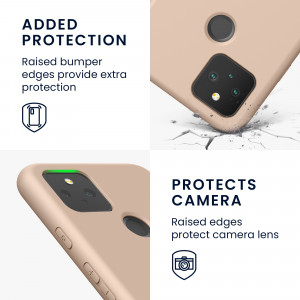 Husa kwmobile pentru Google Pixel 5, Silicon, Roz, 53778.225 - Img 4