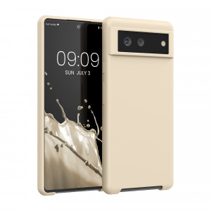 Husa Kwmobile pentru Google Pixel 6, Silicon, Crem, 55480.210 - Img 1