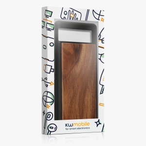 Husa Kwmobile pentru Google Pixel 6a, Maro, Lemn/Silicon, KWM000015MB003C - Img 6