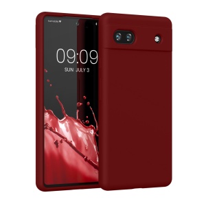 Husa Kwmobile pentru Google Pixel 6a, Rosu, Silicon, KWM000015FZ060C - Img 1