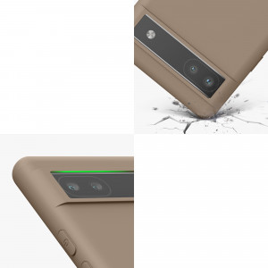 Husa kwmobile pentru Google Pixel 6a, Silicon, Crem, 57799.16 - Img 8