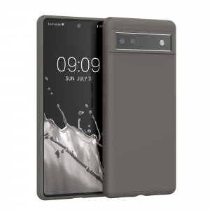 Husa kwmobile pentru Google Pixel 6a, Silicon, Gri, 57799.155 - Img 1