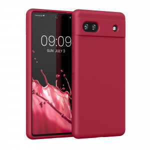 Husa Kwmobile pentru Google Pixel 6a, Silicon, Rosu, 57815.229 - Img 1
