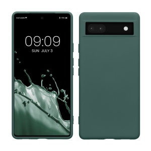 Husa Kwmobile pentru Google Pixel 6a, Verde, Silicon, KWM000015OO023C - Img 1