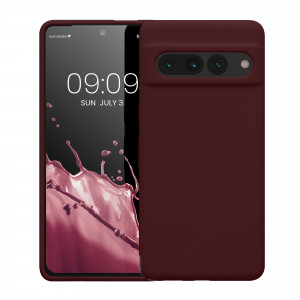 Husa kwmobile pentru Google Pixel 7 Pro, Silicon, Visiniu, 59452.187 - Img 2