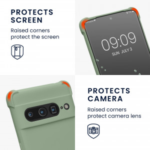 Husa Kwmobile pentru Google Pixel 7 Pro, Verde, Silicon, 59967.172 - Img 4