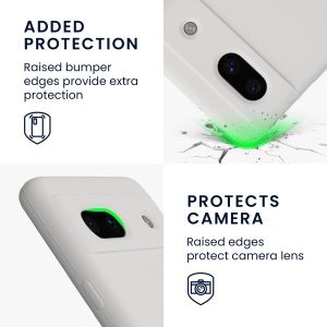 Husa Kwmobile pentru Google Pixel 7a, Alb, Silicon, 61597.48 - Img 4