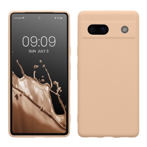 Husa Kwmobile pentru Google Pixel 7a, Crem, Silicon, KWM000019YF030C - Img 1