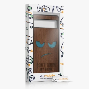 Husa Kwmobile pentru Google Pixel 7a, Maro/Albastru, Lemn, KWM000019YK005C - Img 8