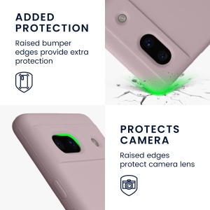 Husa Kwmobile pentru Google Pixel 7a, Mov deschis, Silicon, KWM000019YE047C - Img 4