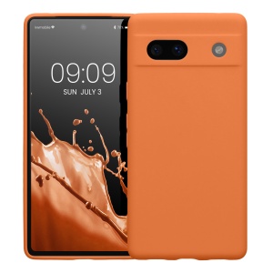 Husa Kwmobile pentru Google Pixel 7a, Portocaliu, Silicon, KWM000019YF036C - Img 2
