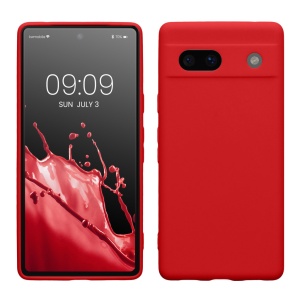 Husa Kwmobile pentru Google Pixel 7a, Rosu, Silicon, KWM000019YF034C - Img 1