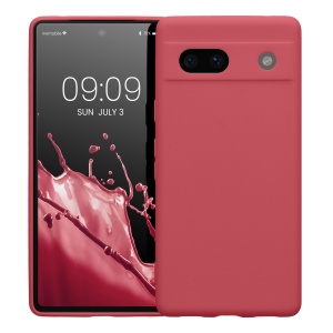 Husa Kwmobile pentru Google Pixel 7a, Roz inchis, Silicon, KWM000019YF024C - Img 2