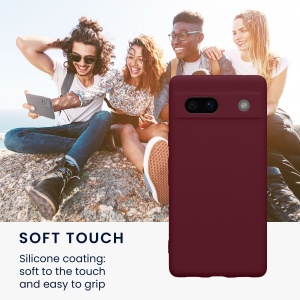 Husa Kwmobile pentru Google Pixel 7a, Visiniu, Silicon, 61598.187 - Img 6