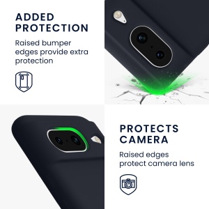 Husa Kwmobile pentru Google Pixel 8, Albastru inchis, Silicon, KWM000020JF019C - Img 3