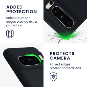 Husa Kwmobile pentru Google Pixel 8 Pro, Gri inchis, Silicon, KWM0000208G024C - Img 6