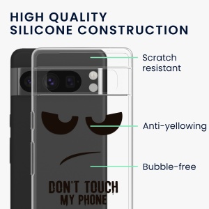 Husa Kwmobile pentru Google Pixel 8 Pro, Transparent/Negru, Silicon, KWM000020JM003C - Img 9