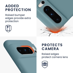 Husa Kwmobile pentru Google Pixel 8 Pro, Verde inchis, Silicon, KWM0000208G027C - Img 3
