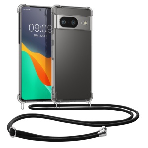 Husa Kwmobile pentru Google Pixel 8, Transparent/Negru, Silicon, 61863.01 - Img 1