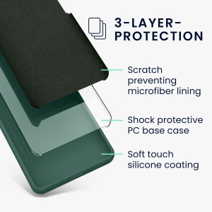 Husa Kwmobile pentru Google Pixel 8, Verde, Silicon, KWM0000208F018C - Img 12