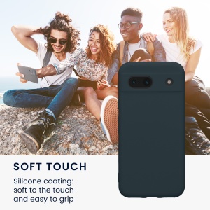 Husa Kwmobile pentru Google Pixel 8a, Verde inchis, Silicon, KWM000020KU004C - Img 3