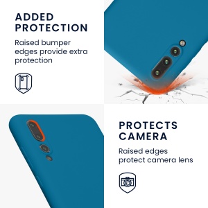 Husa Kwmobile pentru Huawei P20 Pro, Albastru, Silicon, KWM000008PZ015C - Img 9