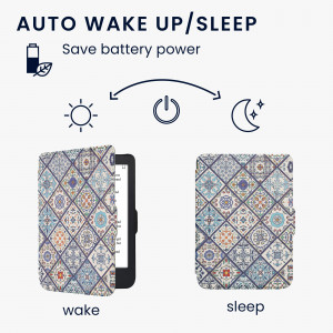 Husa kwmobile pentru Kobo Clara 2E, Piele ecologica, Multicolor, 60056.25 - Img 2
