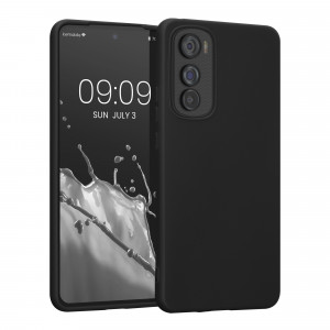 Husa Kwmobile pentru Motorola Edge 30, Silicon, Negru, 59412.47 - Img 1